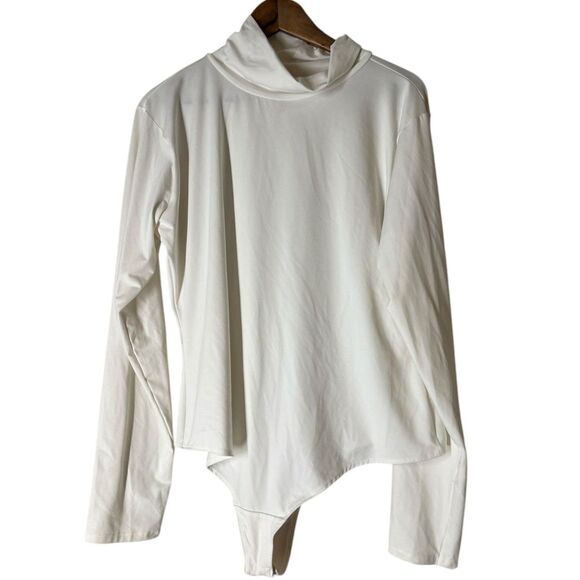 Spanx White Long Sleeve Contouring Bodysuit Womens Sz 3X Shapewear Slimming - Picture 1 of 9